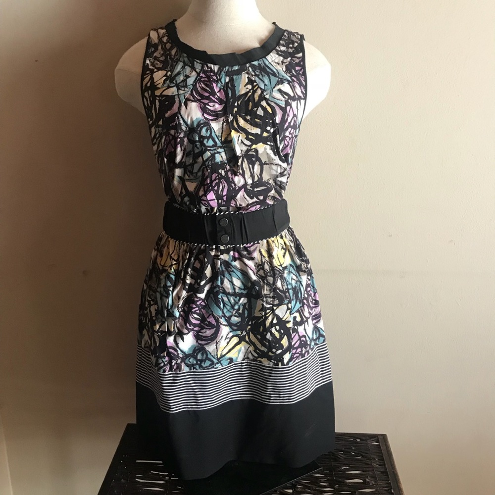 BCBG Multi colored printed dress